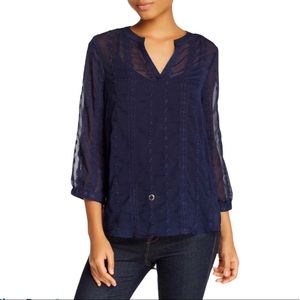 4/$40 Olive & Oak embroidered top